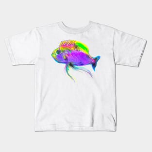 Colorful Neon Fish Kids T-Shirt